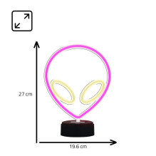 Manta SNL86PK stiliaus neoninės lemputės UFO rožinės spalvos