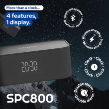 NASA SPC800 „Bluetooth“ garsiakalbis / žadintuvas / belaidis įkroviklis