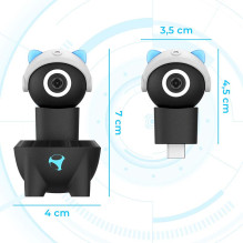 Subsonic Playcam 1080 2in1 HD Mini Camera For Nintendo Switch 2 Light Blue