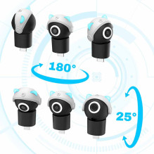 „Subsonic Playcam 1080 2in1 HD“ mini kamera, skirta „Nintendo Switch 2“, šviesiai mėlyna