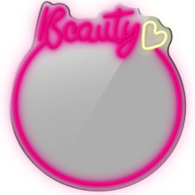 Manta MASNL130PK stiliaus neoninės šviesos BEAUTY LED neoninis veidrodis