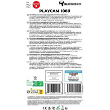 „Subsonic Playcam 1080 2in1 HD“ mini kamera, skirta „Nintendo Switch 2“, šviesiai mėlyna