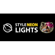 Manta MASNL129WH stiliaus neoninės šviesos katė su lanku LED neoninis veidrodis