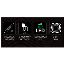 Manta MASNL134MT stiliaus neoninės lemputės VIENARAGIS su tunelio efektu