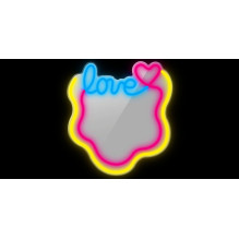 Manta MASNL131MT Style Neon Lights LOVE LED Neon Mirror