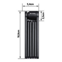 XRIDER XR00FL01 Segmented Folding Bike Lock for Frame