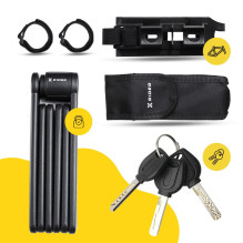 XRIDER XR00FL01 segmentinis sulankstomas dviračio užraktas rėmui