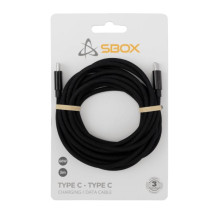 Sbox USB-TYPEC-TYPEC-3 M / M 3m juodas