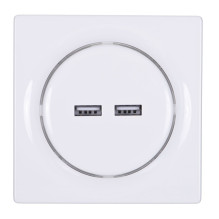 Fibaro Walli N kištukinis lizdas 2x USB baltas