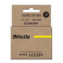 „Actis KB-123Y“ rašalas (pakeičia „Brother LC123Y / LC121Y Standard 10 ml“ geltonos spalvos rašalą)