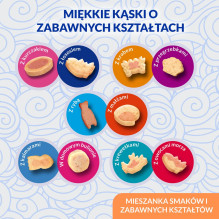 INABA Juicy Bites vištienos ir tuno skanėstai katėms - 3 x 11 g