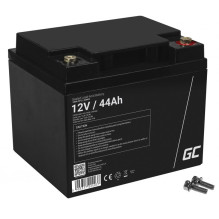 „Green Cell AGM23“ UPS akumuliatorius. Hermetiškas švino rūgšties (VRLA) akumuliatorius, 12 V, 44 Ah.