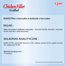 INABA kepta vištienos filė vištienos skonio sultinyje - kačių skanėstai - 25 g INABA kepta vištienos filė vištienos skonio sultinyje - kačių skanėstai - 25 g