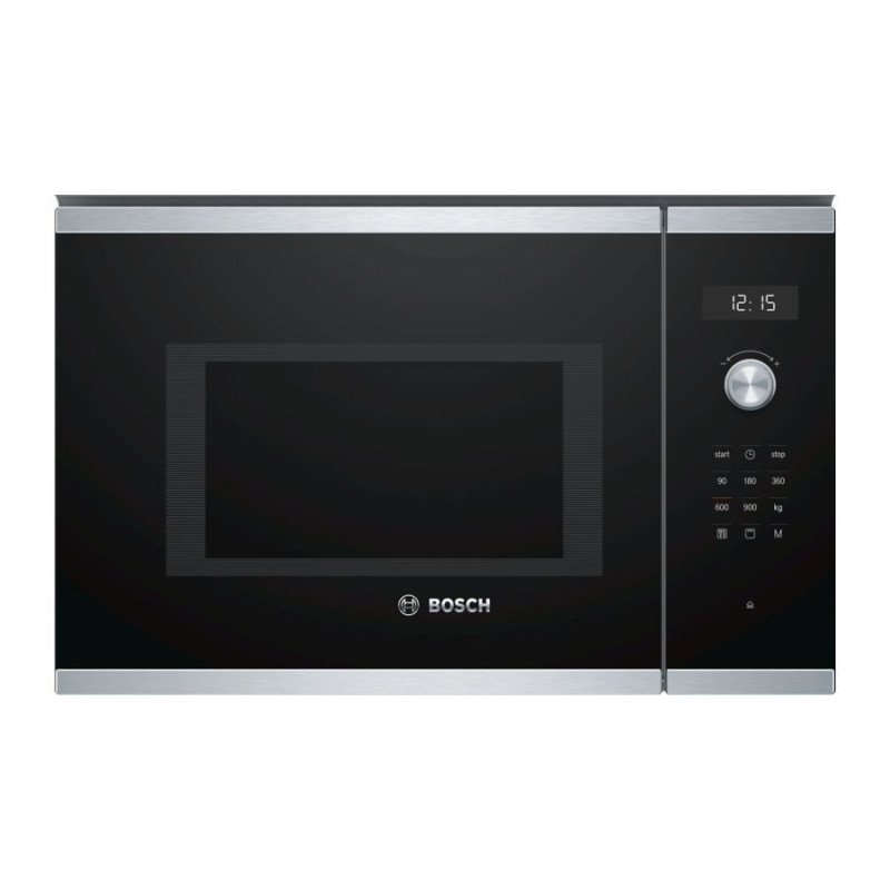Įmontuojama mikrobangų krosnelė „Bosch Serie 6 BEL554MS0“ su griliu, 59 x 38 cm, 25 l, 900 W, nerūdijantis plienas