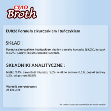 INABA Ciao sultinys su vištiena ir tunu - kačių skanėstai - 40 g INABA Ciao sultinys su vištiena ir tunu - kačių skanėstai - 40 g