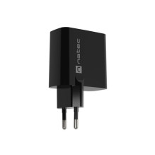 NATEC RIBERA GAN CHARGER 1x USB-A + 1x USB-C 45W BLACK NATEC RIBERA GAN CHARGER 1x USB-A + 1x USB-C 45W BLACK