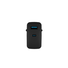 NATEC RIBERA GAN CHARGER 1x USB-A + 1x USB-C 45W BLACK NATEC RIBERA GAN CHARGER 1x USB-A + 1x USB-C 45W BLACK