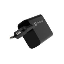 NATEC RIBERA GAN ĮKROVIKLIS 1x USB-A + 1x USB-C 45W JUODA NATEC RIBERA GAN ĮKROVIKLIS 1x USB-A + 1x USB-C 45W JUODA