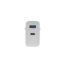 NATEC RIBERA GAN ĮKROVIKLIS 1X USB-A + 1X USB-C 45W BALTA NATEC RIBERA GAN ĮKROVIKLIS 1X USB-A + 1X USB-C 45W BALTA