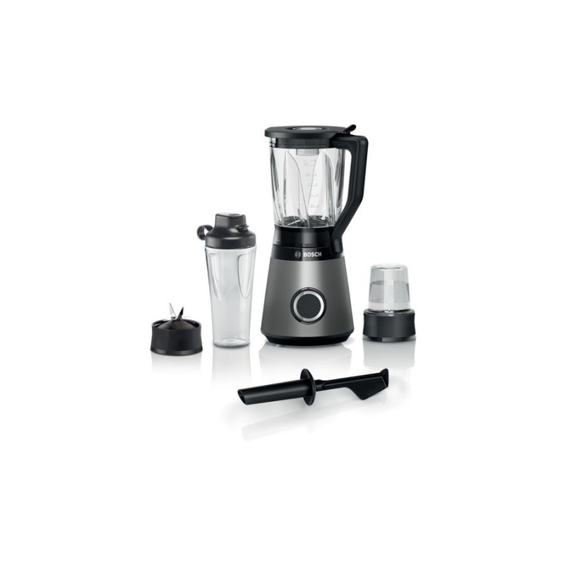 „Bosch Serie 4 MMB6177S“ trintuvas, 1,5 l, stalinis trintuvas, 1200 W, juodas, sidabrinis