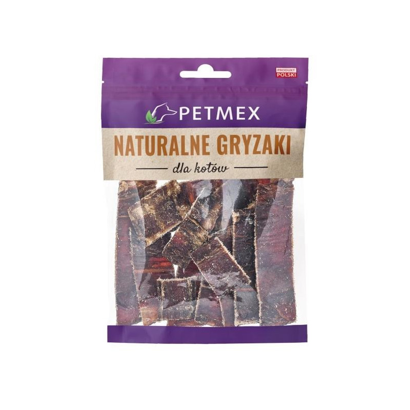 PETMEX jautienos stemplės juostelės - kačių skanėstai - 40 g