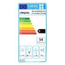 AKPO WK-4 NERO LINE 2.0 50 WHITE T300 linijinis LED / valdiklio gaubtas