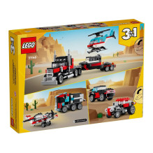 LEGO CREATOR 3 IN 1 31146 Platforminis sunkvežimis su sraigtasparniu