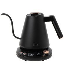 Adler AD 1349 elektrinis virdulys su ilgu snapeliu, 1,0 l, juodas