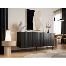 Cama komoda ISLA 150.5x40x75 matinė juoda Cama komoda ISLA 150.5x40x75 matinė juoda
