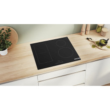 „Bosch Serie 4 PVS61RBB5E“ kaitlentė, juoda, įmontuojama, 60 cm, zoninė indukcinė kaitlentė, 4 zona(-os),