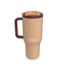 Termosinis puodelis su teleskopiniu šiaudeliu Kambukka Rio Tumbler 950ml Almond Dream