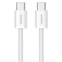 „Baseus Superior“ USB C į USB C duomenų kabelis 1 m 30 W, baltas „Baseus Superior“ USB C į USB C duomenų kabelis 1 m 30 W, baltas