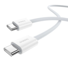 „Baseus Superior“ USB C į USB C duomenų kabelis 1 m 30 W, baltas „Baseus Superior“ USB C į USB C duomenų kabelis 1 m 30 W, baltas