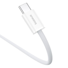 „Baseus Superior“ USB C į USB C duomenų kabelis 1 m 30 W, baltas „Baseus Superior“ USB C į USB C duomenų kabelis 1 m 30 W, baltas