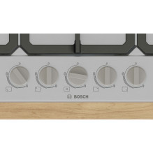 „Bosch Serie 4 PGQ7B5K90“ kaitlentė, nerūdijantis plienas, įmontuojama, 75 cm, dujinė, 5 zona(-ys),