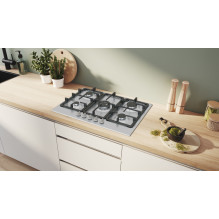 „Bosch Serie 4 PGQ7B5K90“ kaitlentė, nerūdijantis plienas, įmontuojama, 75 cm, dujinė, 5 zona(-ys),