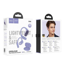 „Hoco EA6“ belaidės ausinės su atviromis ausimis, „Bluetooth“, violetinės