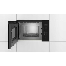 Bosch Serie 6 BFL524MB0 mikrobangų krosnelė, juoda, įmontuota, solo, 20 l, 800 W
