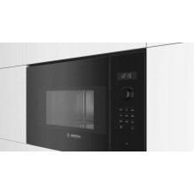 Bosch Serie 6 BFL524MB0 mikrobangų krosnelė, juoda, įmontuota, solo, 20 l, 800 W