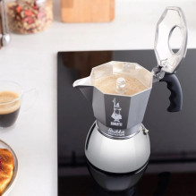 Kavos virimo aparatas BIALETTI BRIKKA INDUCTION 4TZ 180 ml Antracito, Sidabrinė