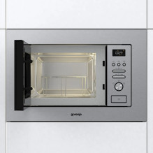 Gorenje BM201AG1X Nerūdijančio plieno mikrobangų krosnelė su griliu, įmontuojama, 20 l, 800 W Gorenje BM201AG1X Nerūdijančio plieno mikrobangų krosnelė su griliu, įmontuojama, 20 l, 800 W
