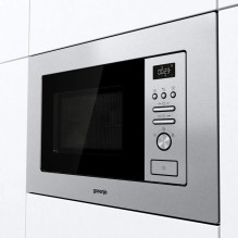 Gorenje BM201AG1X Nerūdijančio plieno mikrobangų krosnelė su griliu, įmontuojama, 20 l, 800 W Gorenje BM201AG1X Nerūdijančio plieno mikrobangų krosnelė su griliu, įmontuojama, 20 l, 800 W
