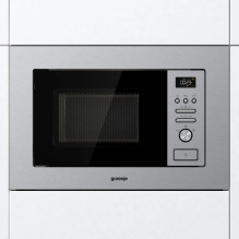 Gorenje BM201AG1X Nerūdijančio plieno mikrobangų krosnelė su griliu, įmontuojama, 20 l, 800 W Gorenje BM201AG1X Nerūdijančio plieno mikrobangų krosnelė su griliu, įmontuojama, 20 l, 800 W