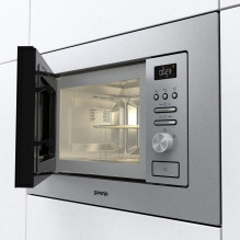 Gorenje BMI201AG1X Mikrobangų krosnelė su griliu, įmontuojama, 20 l, 800 W Gorenje BMI201AG1X Mikrobangų krosnelė su griliu, įmontuojama, 20 l, 800 W