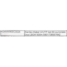 Alantec KIU6ALSOH500D networking cable 500 m Cat6 U / UTP Grey Alantec KIU6ALSOH500D networking cable 500 m Cat6 U / UTP Grey