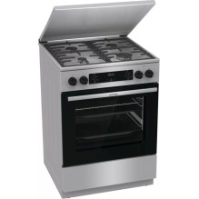 Gorenje GKS6C71XF Laisvai pastatoma viryklė su orkaite, sidabrinė Gorenje GKS6C71XF Laisvai pastatoma viryklė su orkaite, sidabrinė