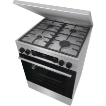 Gorenje GKS6C71XF Laisvai pastatoma viryklė su orkaite, sidabrinė Gorenje GKS6C71XF Laisvai pastatoma viryklė su orkaite, sidabrinė