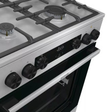 Gorenje GKS6C71XF Laisvai pastatoma viryklė su orkaite, sidabrinė Gorenje GKS6C71XF Laisvai pastatoma viryklė su orkaite, sidabrinė