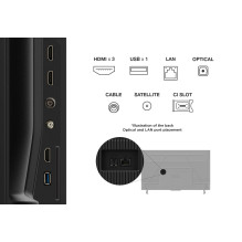 TCL V6C 43V6C televizorius 109,2 cm (43") 4K „Ultra HD“ išmanusis televizorius „Wi-Fi“ metalinis 260 cd/m²