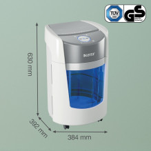 Leitz IQ OptiMax Small Office 350 mikropjaustyto popieriaus smulkintuvas, Security P5, 22 l, baltas Leitz IQ OptiMax Small Office 350 mikropjaustyto popieriaus smulkintuvas, Security P5, 22 l, baltas